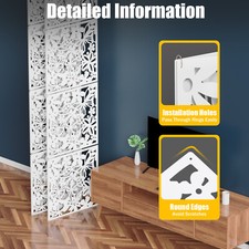 12Pcs PP Material Wall-mounted