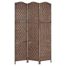 3 Panel Brown Solid Weave